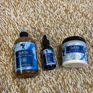 Black Castor Oil Hair Care Set - Blue and Black